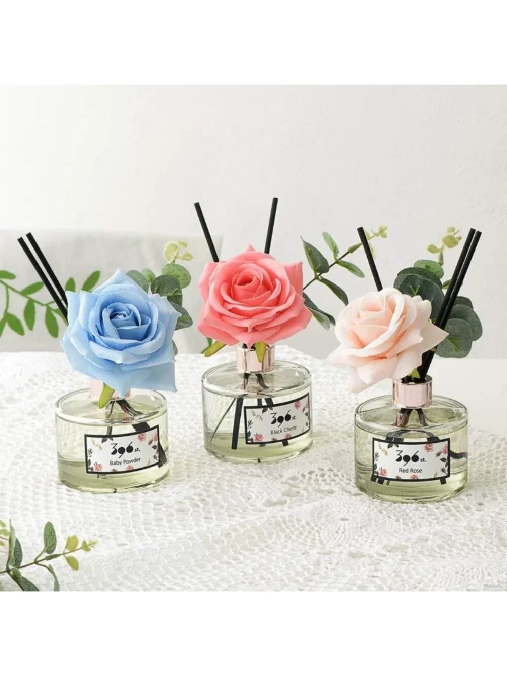 Vanilla Lavender Reed Diffuser Set, 200ml Home Fragrance, Scented Oils Decor